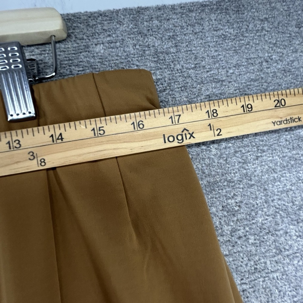 Aday Pleated Pants Women Size XL Brown Stretch Pull On Casual - Picture 6 of 11
